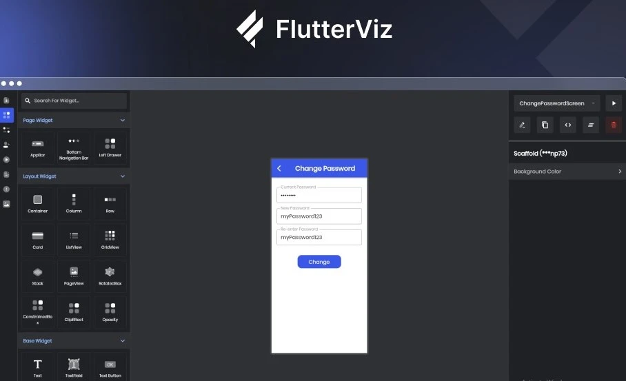 Flutterviz- Flutter Drag and Drop UI Builder