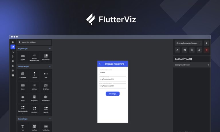 Flutterviz- Flutter Drag and Drop UI Builder